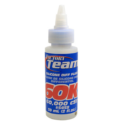Team Associated Factory Team 60,000wt (cst) Silicone Diff Fluid 2oz ASC5458 5458