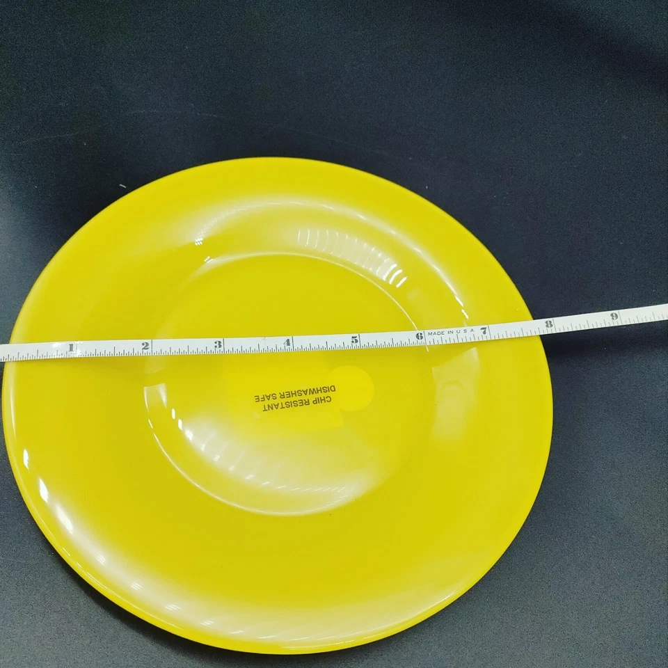 Luminarc Lemon Dessert Plate, Tempered Glass 7.5" in Yellow Made in France NWT - Image 4 of 4