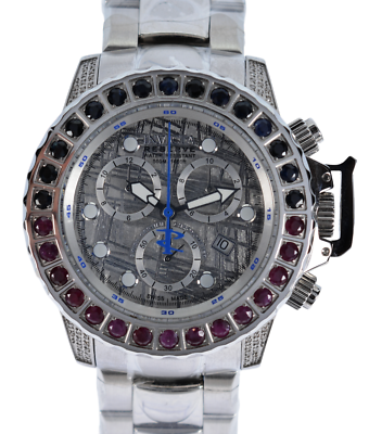 ★お試し七石スペシャル★Thanks♡【天然×人工☆53mm〜14mm】❤️ Men's 47mm Invicta Subaqua LE Diamond Sapphire Ruby Meteorite