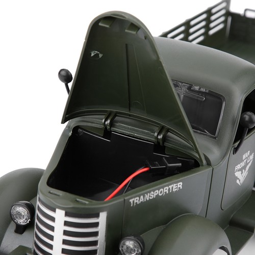 Camión militar con rastreo todoterreno JJRC escala 1:16 coche de radiocontrol 6x4 2,4 GHz - Imagen 6 de 12