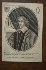 LOUIS CHARRETON PORTRAIT 17TH CENTURY COUNCILLOR DU ROI