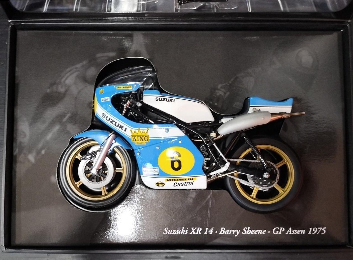 スズキ ミニチャンプスMINICHAMPS XR14 Minichamps Suzuki XR 14 B.Sheene White/Blue 1/12 Scale Japan