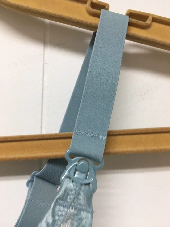 Sujetador de enfermería de maternidad Anita estampado azul 32D sin costuras con aros soporte estante Foto 4 de 4