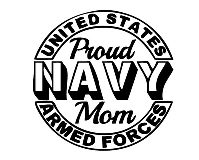 Download Proud Navy Mom Decal "Sticker" for Car or Truck or Laptop ...