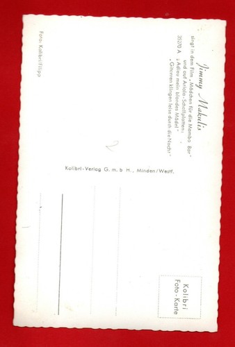 JIMMY MAKULIS ➔ cartolina con autografo ➔ DDR ➔*da collezione* - Foto 2 di 2