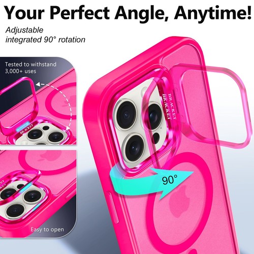 Funda Magsafe Soporte Lente Protector Para iPhone 16e 16 15 14 13 12 11 Plus Pro Max - Imagen 10 de 75