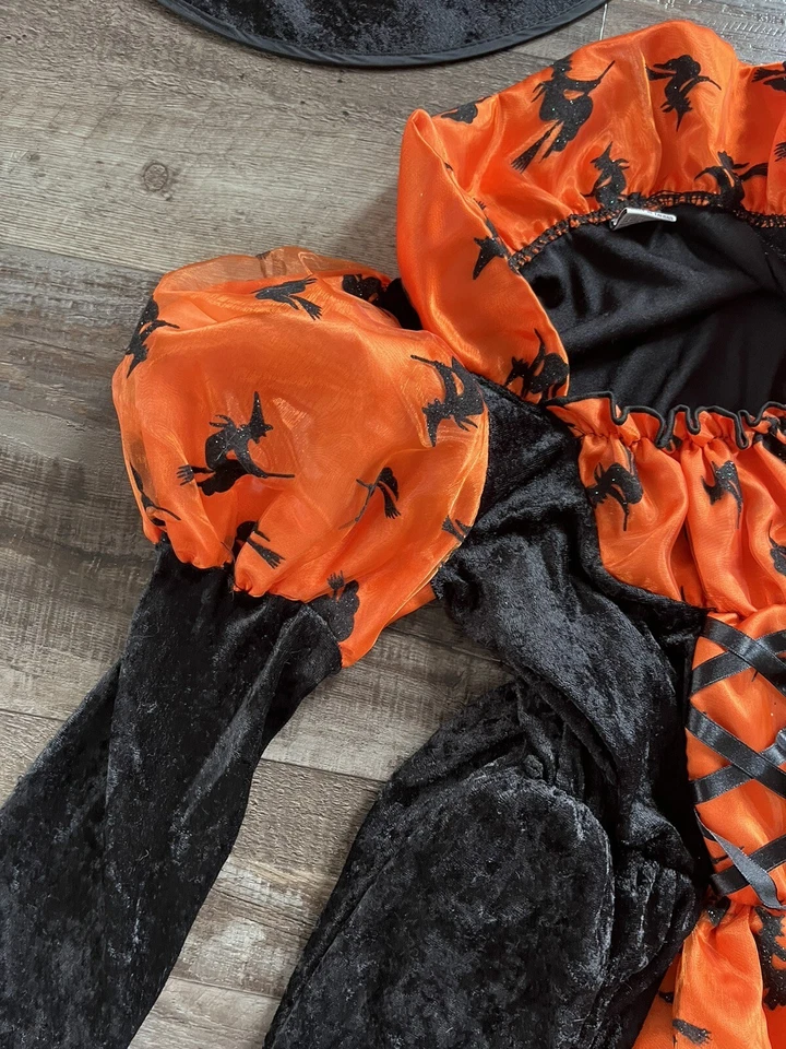 Disfraz de sombrero con aro de brujas de lujo para niñas 7-8 k3 Foto 2 de 4