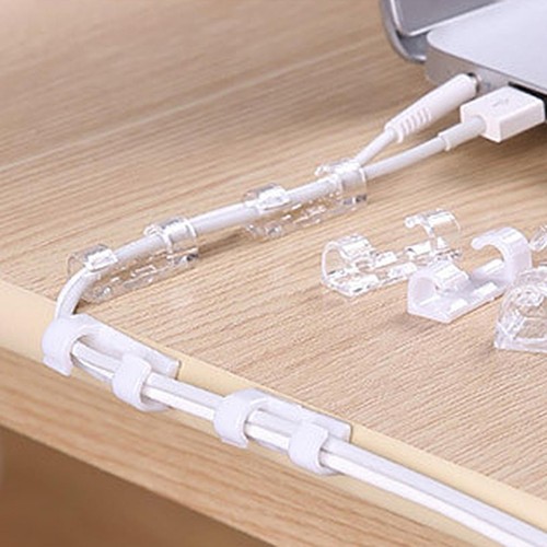 20Pcs Finisher Wire Clamp Self-adhesive Wire Organizer Cable Clip Holders - Picture 6 of 15