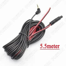 2.5mm Jack Port Car DVR Camera Cable Video Extension Line 5.5m For 4 Pin 12V DVR