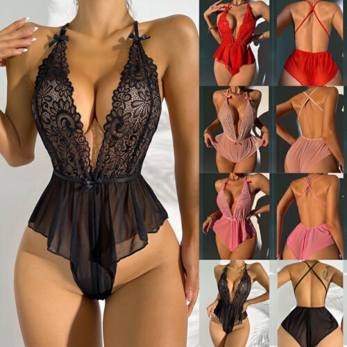 ⭐⭐⭐⭐⭐Sexy Lingerie-Sleepwear Lace Women G-string Underwear-Babydoll-Nightwear