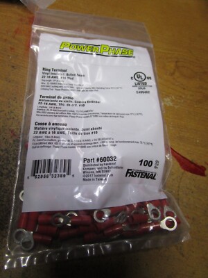 22-16 AWG 10 Stud Vinyl Insulated Butted Seam Funnel Entry Ring ...
