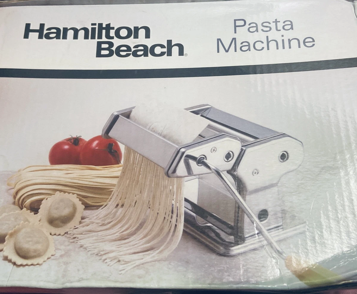 Hamilton Beach Traditional Pasta Machine Sturdy Heavy Guage Metal New
