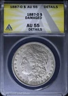 1887-O $1 Morgan Silver Dollar ANACS AU 55 Details