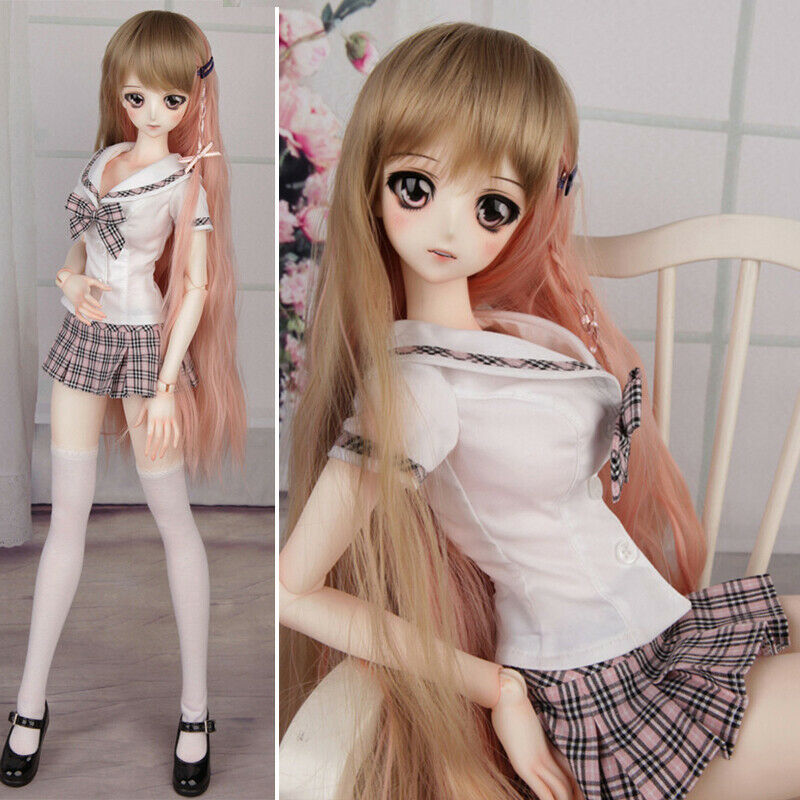 1/3 BJD Doll Girl JK FULL SET Resin Ball Jointed Eyes Makeup Wigs