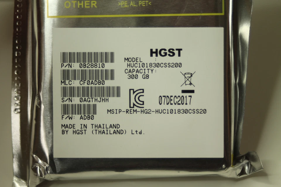 HGST HUC101830CSS200 300GB 2.5in ULTRASTAR 10000RPM SAS - New & Sealed - Image 2 of 3