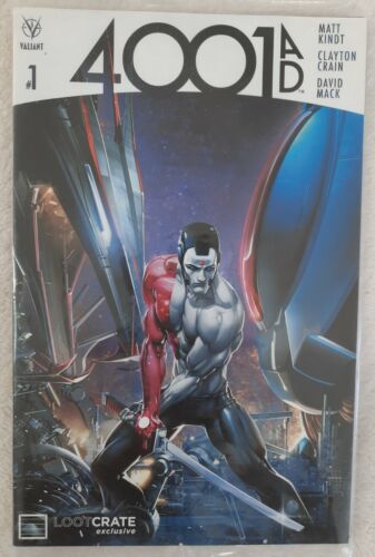 New Sealed 4001 AD #1 Loot Crate Exclusive Valiant Comic Book Graphic Novel