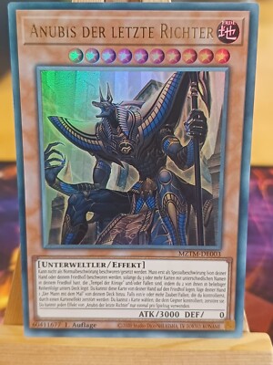 Anubis Der Letzte Richter MZTM-DE003 Ultra Rare Deutsch NM YUGIOH