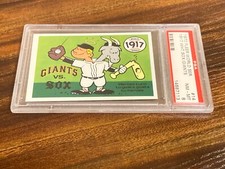 1917 Chicago White Sox/New York Giants 1970 Fleer World Series PSA 8 Card #14