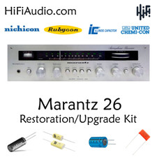 Marantz modello 26 ricostruzione restauro recap service kit riparazione condensatore
