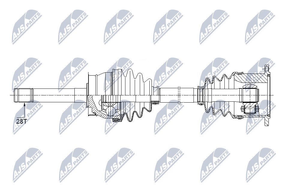 NPW-NS-086 NTY Drive Shaft for NISSAN