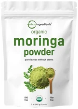 	Moringa Powder Organic Moringa Oleifera Leaf Powder 2 Pounds Vegan	