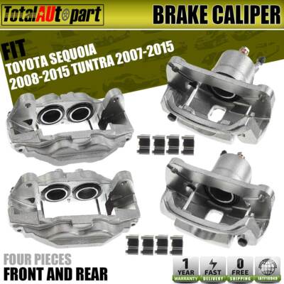 A-Premium Disc Brake Caliper Assembly Compatible with Toyota Tundra 2007-2015 Sequoia 2008-2015 Front Driver Side