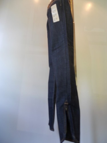 Pantalon vendu skinny slim foncé neuf Forever 21 jean bleu denim indigo fermeture éclair cheville 27