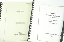 Nikon FM2 / Photomic FTn Finder / Nikon F Repair Manuals