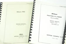 Nikon FM2 / Photomic FTn Finder / Nikon F Repair Manuals