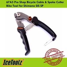 IceToolz 67A5 Pro Shop Bicycle Cable & Spoke Cutter Bike Tool for Shimano SIS SP