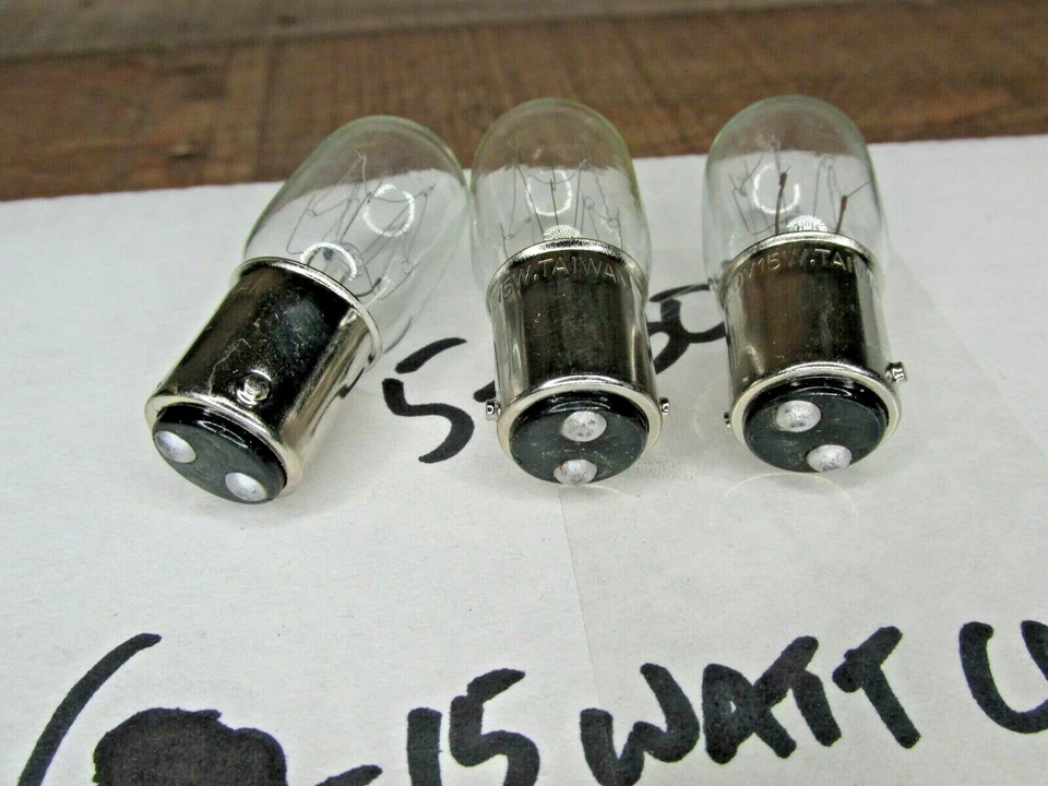 3 PackBulbrite 15 Watt; 120V;  15T7/DC Base; Clear; Specialty Light - Image 3 of 4