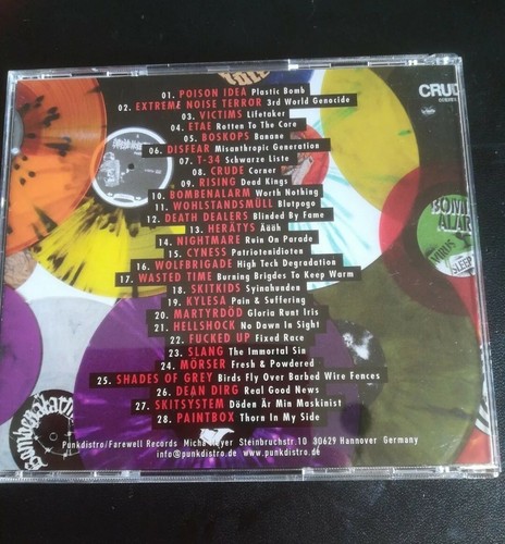 Punk distro-y Compilation Cd new ent disfear poison idea crude - Picture 2 of 3