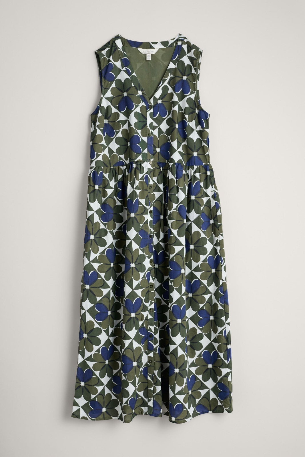 Seasalt Women's Dress green Shale Way Sleeveless Dress Regular