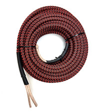Red/Black Snakeskin Sleeve 12 Gauge 50 FT Copper Marine Car Audio Speaker Wire