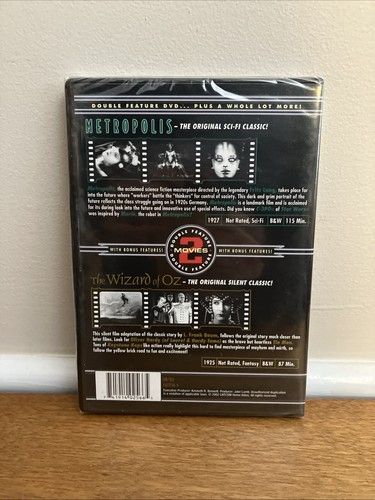 Fritz Lang’s Metropolis + Wizard Of Oz: Silent Version (dvd, 2002) NEW - Picture 2 of 6