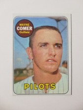 WAYNE COMER 1969 TOPPS BASEBALL CARD #346 SEATTLE PILOTS