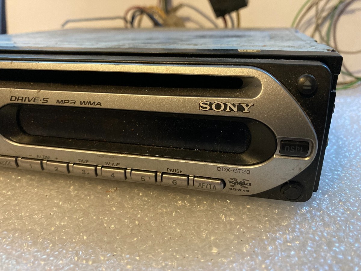 Sony cdx-gt20 AM FM Radio CD MP3 WMA ATRAC USB AUX Player Car