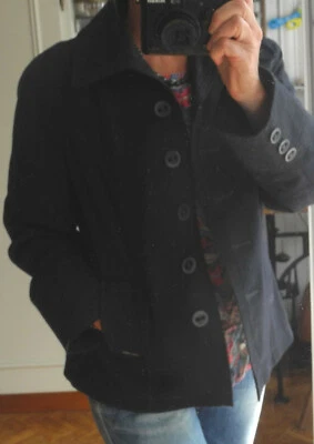 Veste caban Saint James 44 bleu marine indémodable idéal mi saison - Photo 1/4