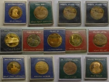 Local Issues Souvenir Bronze Medallions in Sandhill cases : select by subject