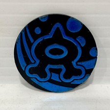 Pokemon TCG - Team Aqua Holo Blue Coin - Free Postage