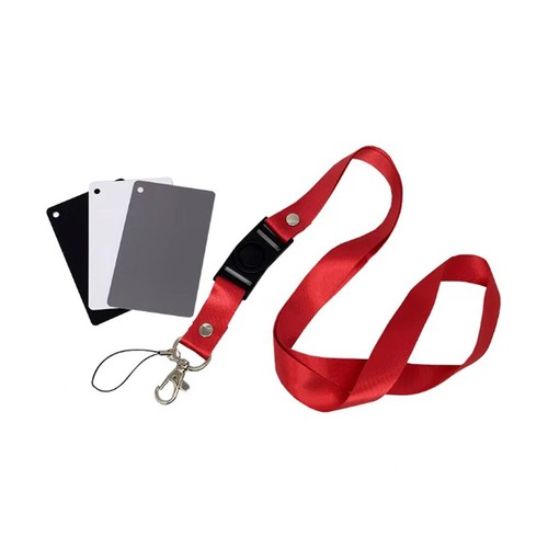 3in1 Digital 18% Black /Gray/White Card Set Photography Exposure Balance Strap - Picture 9 of 12