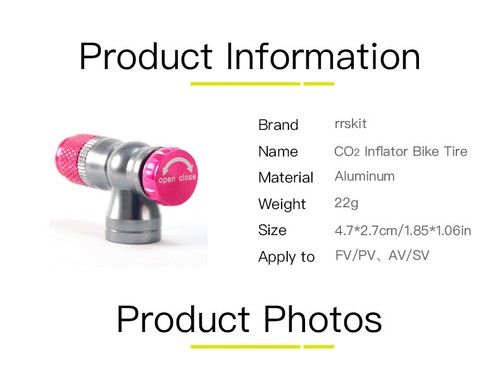Rrskit portable bicycle carbon dioxide cylinder quick inflation head adapter - Picture 11 of 21