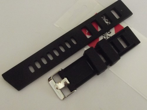 cinturino gomma traspirante nero di qualità 20 o 22 mm watch strap orologio - Imagen 3 de 5