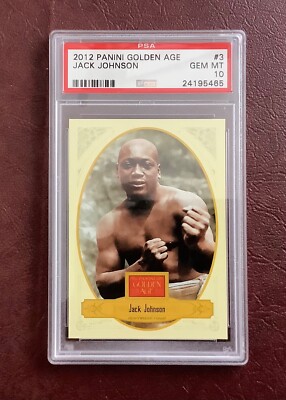 JACK JOHNSON Boxing Card 2012 Panini Golden Age #3 PSA 10 | eBay