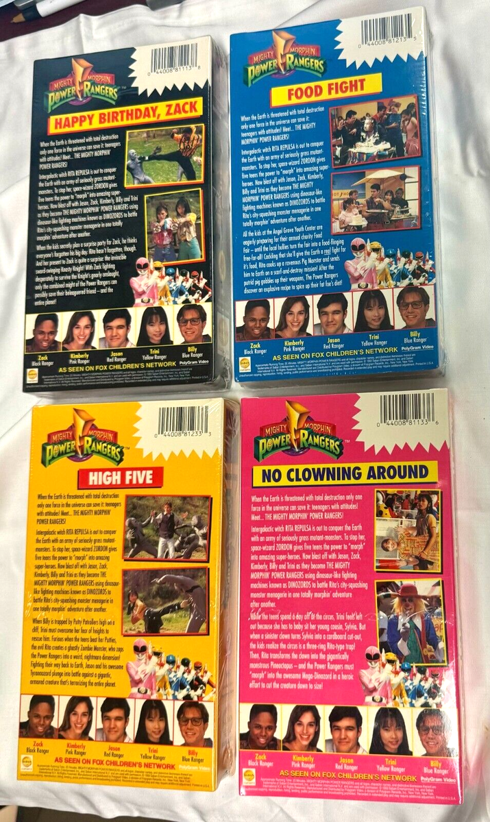 Mighty Morphin Power Rangers: (VHS, 1993) RARE NEW SEALED - Lot of