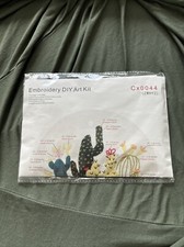 Embroidery DIY art kit cactus pattern No Cx0044 New Needle Work Crafts.