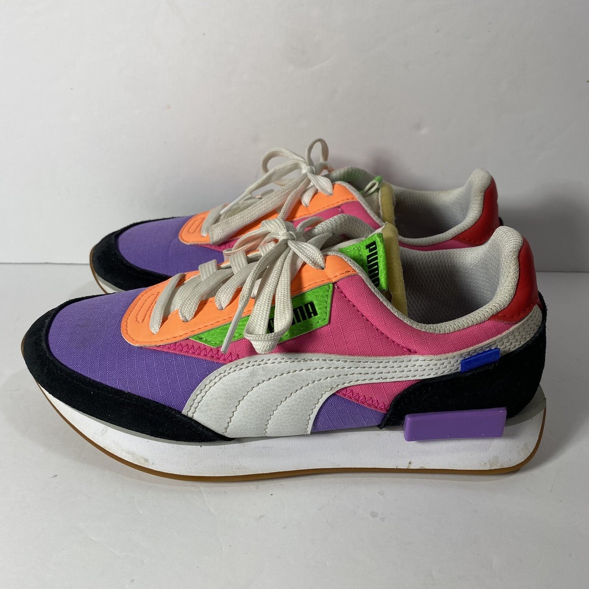 Puma Womens Future Rider Play On - Purple Multicolor Shoes