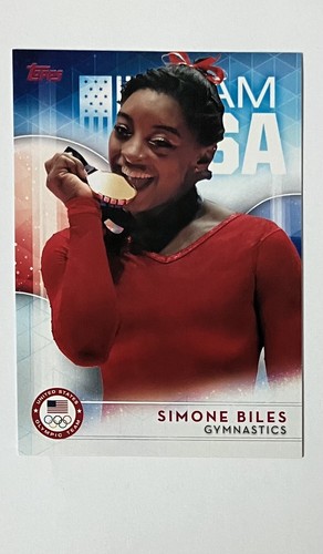 2016 Topps Team USA Olympics Simone Biles Rookie Gymnastics No. 38 Base Card - Picture 1 of 2