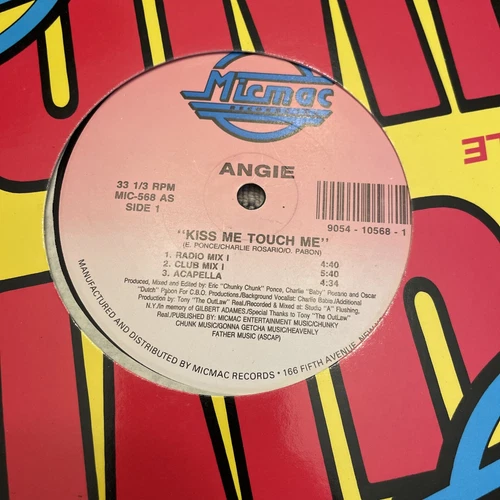 Rare Angie Kiss Me Touch Me 12” Single Hard To Find records lps vinyl vintage