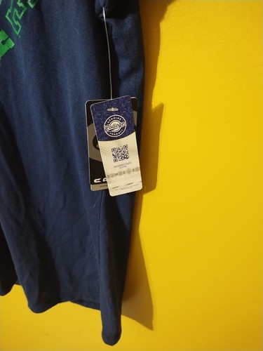 NWT Ladies Colosseum Notre Dame Fighting Irish Short Sleeve V Neck T Shirt L - Foto 2 di 4